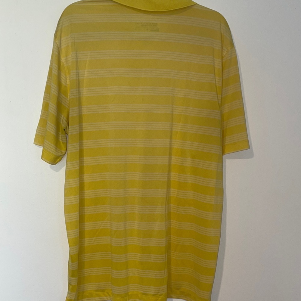 Nike Men's Yellow and White Polo Shirt XL - Picture 5 of 8